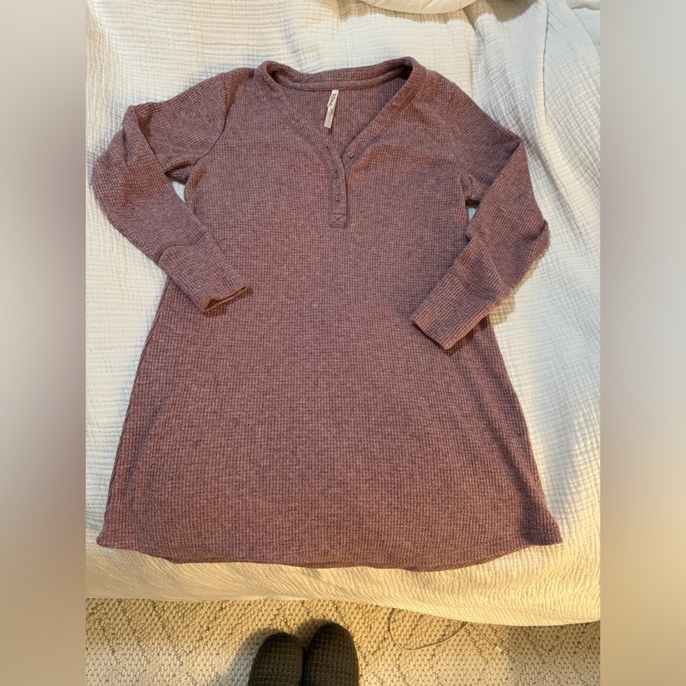Soma Cozy Waffle Long-Sleeve Sleepshirt